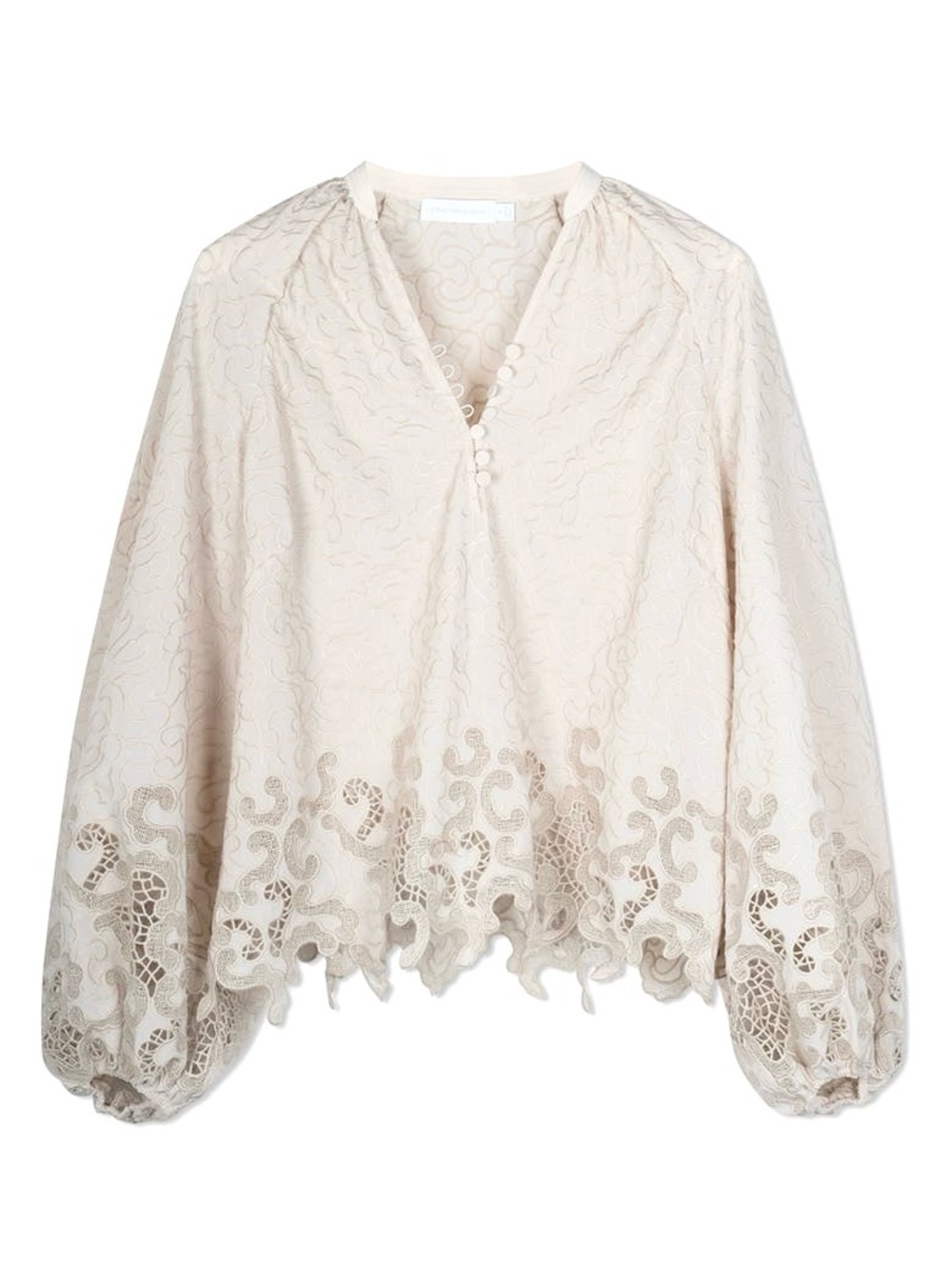 Jonathan Simkhai Jaid Embroidered Eyelet Blouse Size XS NEW Chantilly - Picture 5 of 10